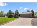 Charming single Gathering home with lush lawn, mature trees, and attached two car garage at 11037 Cambridge Pl, Parker, CO 80138