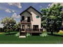 Modern two-story home showcasing a charming design with balconies at 1117 Lincoln Ave, Louisville, CO 80027
