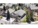 Birds eye view of the home showing the neighborhood and landscaping around the property at 9559 Brook Hill Ln, Lone Tree, CO 80124