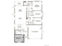 Detailed floor plan of home featuring 4 bedrooms, 2 baths, kitchen, great room, dining area, laundry, and 2 car garage at 6974 E 126Th Dr, Thornton, CO 80602
