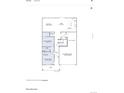 First floor plan featuring a Next Gen suite, living area, kitchen, garage, and porch at 7444 S Yank Ct, Littleton, CO 80127