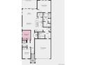Home floor plan featuring 3 bedrooms, 2 baths, kitchen, dining room, great room, and a 2-car garage at 3379 N Denali St, Aurora, CO 80019