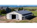 Functional barn with a classic design, offering plenty of space for animals or equipment at 10515 Lucas Ave, Franktown, CO 80116