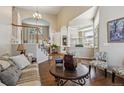 Elegant entryway and living room with hardwood floors and an open floor plan at 16302 Parkside Dr, Parker, CO 80134