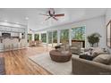 Open-concept living room features hardwood floors and natural light at 900 Ballantine Rd, Golden, CO 80401