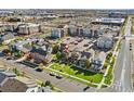 Aerial view showing home's location in a residential neighborhood at 7932 E 49Th Pl, Denver, CO 80238