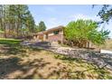 Landscaped yard showcasing the home's side exterior and well-designed walkway at 1988 Lake Dr, Larkspur, CO 80118