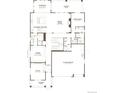 Main floor plan featuring a gourmet kitchen, great room, study, dining area, sunroom and three-car garage at 8644 Pennycress Dr, Littleton, CO 80125