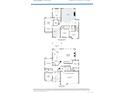 This floor plan shows the layout for a two-story home including locations for bedrooms, bathrooms, and living spaces at 3768 Backslope Ln, Castle Rock, CO 80108