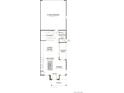 Detailed first-floor plan shows kitchen, living room, dining area, powder room, 2-car garage, and a covered patio for a functional layout at 6642 N Nepal Ct, Aurora, CO 80019