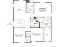 Second-level floor plan featuring a primary bedroom, two additional bedrooms, a loft, and two bathrooms at 24749 E 39Th Ave, Aurora, CO 80019