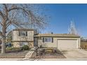 Charming two-story home with a well-manicured front yard and attached two car garage at 4063 S Quintero Way, Aurora, CO 80013