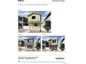 Three different exterior elevations with neutral color schemes and complementing front door paint at 13059 E 103Rd Pl, Commerce City, CO 80022