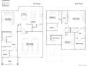 Elbert floor plan showcasing a spacious two-story layout with clearly defined rooms and garage at 7743 S Cherokee Trl, Centennial, CO 80016