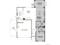 First floor featuring a gourmet kitchen, great room, mud room, office, and garage access at 7036 E 126Th Pl, Thornton, CO 80602