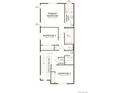 Second floor plan with primary bedroom, two bedrooms, and two bathrooms at 17005 E Alameda Pkwy, Aurora, CO 80017