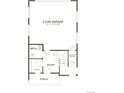 Detailed garage floor plan includes two-car garage, storage, entry, and porch at 1218 Dylan Dr, Erie, CO 80026