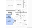 Upper floor plan featuring owner's suite, bedrooms, and laundry room at 545 Twilight St, Erie, CO 80516