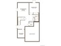Finished basement floor plan features a recreation room, fifth bedroom, bathroom, and unfinished storage at 11157 Mount Emma Dr, Englewood, CO 80112