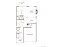 Layout of the main floor with a gourmet kitchen, dining area, and access to the 2 car garage at 11157 Mount Emma Dr, Englewood, CO 80112