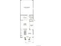 Detailed floor plan featuring an open-concept living area, kitchen, dining, covered patio, and 2-car garage at 6678 N Nepal Ct, Aurora, CO 80019