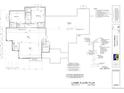 Lower floor plan featuring a rec area, media space, storage, and access to the upper level at 1561 Arrowpoint Ct, Franktown, CO 80116