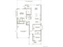 Open-concept floor plan featuring 3 bedrooms, 2 bathrooms, a spacious kitchen, and an attached 2-car garage at 8436 Vona Ln, Littleton, CO 80125