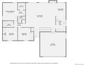 Detailed floor plan showcasing the layout of the bedrooms, bathrooms, living spaces, and garage at 8195 Field Ct, Arvada, CO 80005