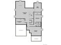 Basement floor plan featuring a recreation room, flex room, bedroom, bathroom, and unfinished storage areas at 8658 Pennycress Dr, Littleton, CO 80125