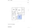 Upstairs floorplan highlighting bedrooms, bathrooms, and optional loft space, with laundry at 7396 S Yank Ct, Littleton, CO 80127
