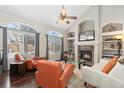 Living room with fireplace and hardwood floors at 2253 Imperial Ln, Superior, CO 80027