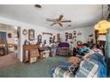 Cozy living room with a ceiling fan at 3778 S Hooker St, Englewood, CO 80110