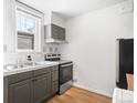 Practical kitchen features stainless steel appliances and tile backsplash at 215 E 11Th Ave # D5, Denver, CO 80203