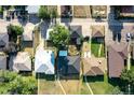High-angle view of a residential neighborhood at 3667 N Monaco St, Denver, CO 80207