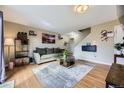 Bright living room with modern furniture, stylish décor, and ample natural light at 8051 Wolff St # I, Westminster, CO 80031