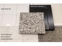 Bathroom showcasing cabinet, countertop, flooring, and tile samples for a modern design at 9264 Biscay St, Commerce City, CO 80022