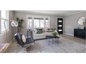 Bright living room with modern furnishings, stylish decor, and ample natural light at 1770 S Dahlia St, Denver, CO 80222