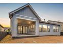 The backyard patio area offers a great space for outdoor relaxation and entertainment at 11453 Autumn Moon St, Littleton, CO 80125
