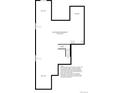 Unfinished basement floor plan with dimensions for potential customization at 6340 Verve Ln, Parker, CO 80134