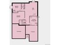 Basement plan featuring potential bedroom, rec room, unfinished storage and unfinished basement at 17055 W 92Nd Loop, Arvada, CO 80007