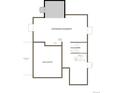 Basement floor plan showing unfinished basement with stair access at 25254 E Warren Pl, Aurora, CO 80018