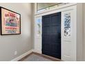 Foyer with art, blue door, and sidelights at 8004 S Oneida Ct, Centennial, CO 80112