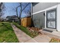 Inviting front entrance with an iron gate at 10001 E Evans Ave # 72C, Aurora, CO 80247