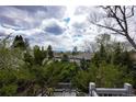 Scenic view from the deck, showcasing lush greenery and mountain views in the distance at 5531 S Telluride Ct, Centennial, CO 80015