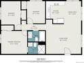 Floor plan showing the layout of the house at 875 S Quebec St # 21, Denver, CO 80247