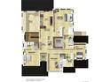 Detailed floor plan showcasing the layout of the home's upper level, including bedrooms, bathrooms, and living spaces at 933 Saint Andrews Ln, Louisville, CO 80027