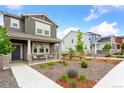 Beautiful home with a well-maintained front yard and inviting front porch at 8057 Monte Vista Cir, Littleton, CO 80125