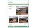 Brochure showcasing three elevations of the exterior of the home, noting beds, baths, and garage at 21897 E 51St Dr, Aurora, CO 80019