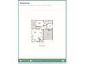 Floor plan for the home showing the location of the kitchen, great room, and primary suite at 21897 E 51St Dr, Aurora, CO 80019