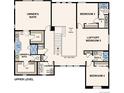 Second story floor plan displaying the owner's suite with a five-piece bathroom and walk-in closet at 1784 Morgan Dr, Erie, CO 80516